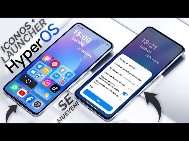 Debes Tenerlos! Launcher e Iconos Animados de HyperOS para cualquier XIAOMI 