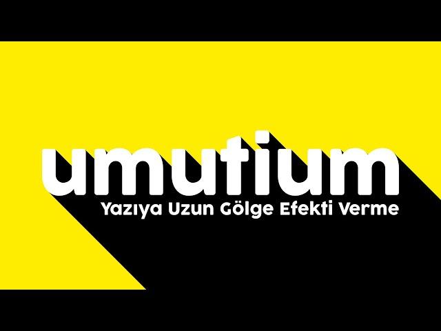 Illustartor'da Yazıya Uzun Gölge Verme