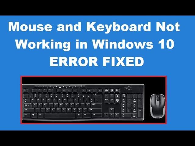 How to Fix Mouse and Keyboard Not Working in Windows 10