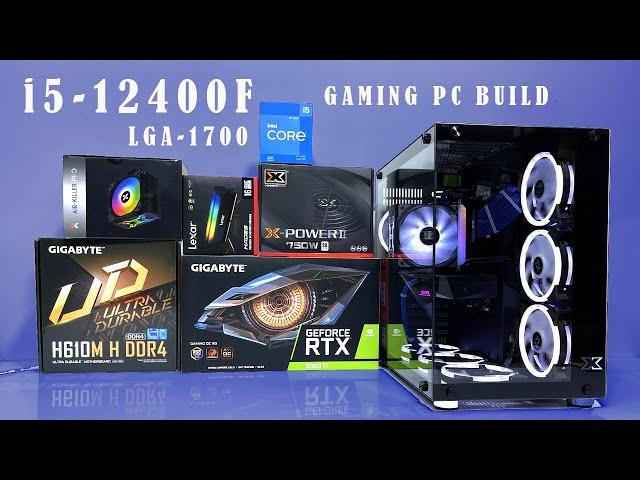 INTEL i5-12400F RTX3060 GAMING PC BUILD