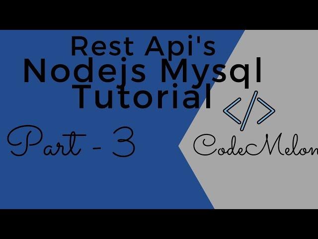 How to Upload Images Into MySql Using NodeJs || REST API's #nodejsmysql  #multer #tutorial #basic