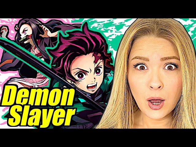 Couple Reacts To DEMON SLAYER For The First Time (Season 1 Supercut)