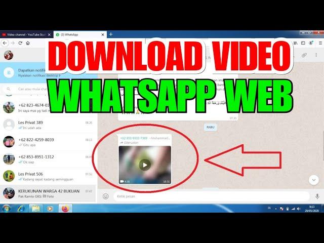 Cara Download Video di WA WEB