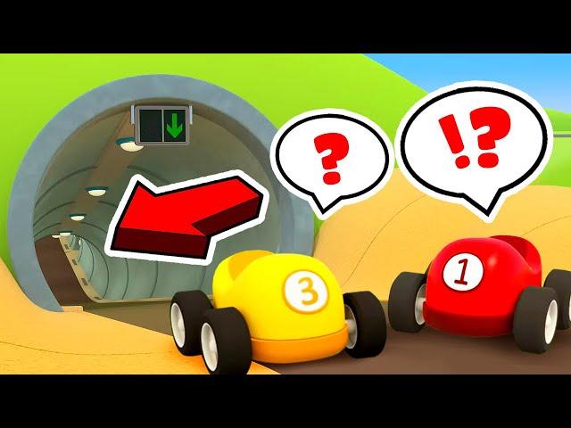 Helper Cars build a tunnel. New episodes of Car cartoons for kids. Street vehicles for kids.