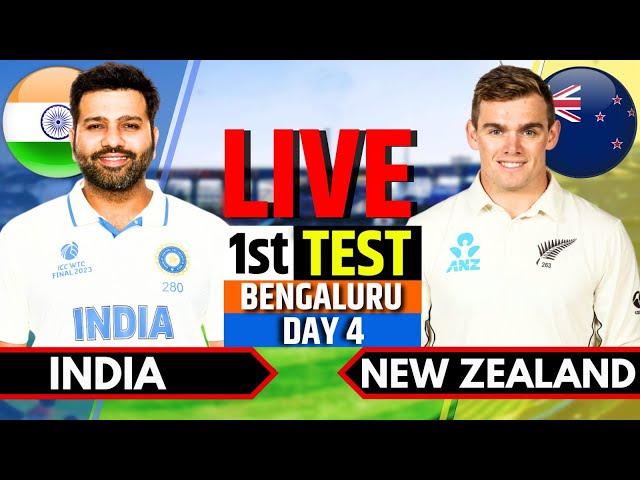 India vs New Zealand, 1st Test, Day 4 | IND vs NZ Live Match | Live Cricket Match Today, Session 2