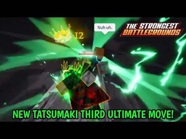 TATSUMAKI 3RD ULTIMATE MOVE IS ABSOLUTELY CRAZY! | The Strongest battlegrounds #roblox #edit #sbg