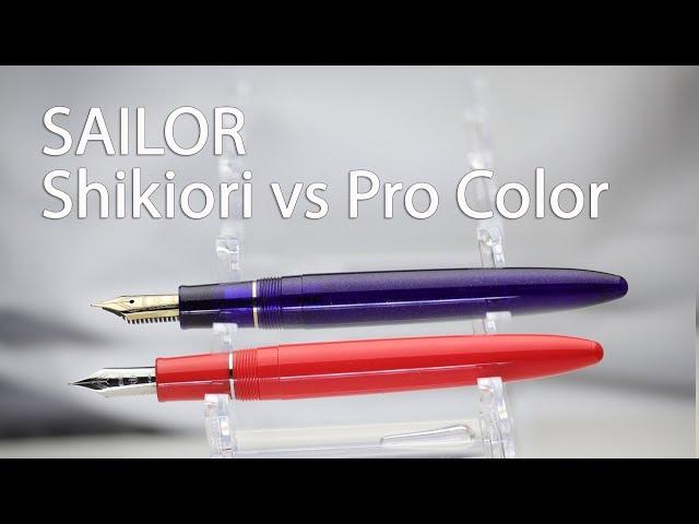 Stilografica Sailor Pro Color 500 vs Shikiori prova comparativa