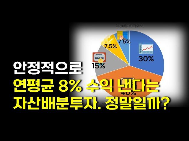 채권, 금, 원자재에 자산배분하면 안정적으로 연평균 8% 수익을 낼까?(SPY VOO vs 자산배분)