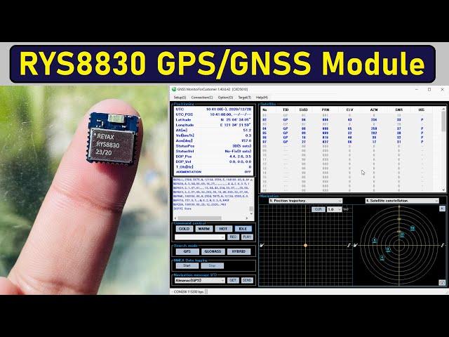 World Smallest GPS/GNSS Module Reyax RYS8830 || Tiny & Super Ultra Low Power GPS/GNSS Receiver