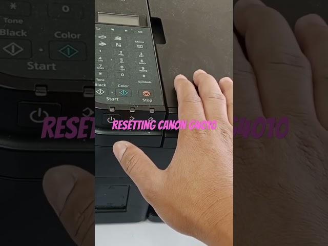 Manual Reset canon g4010 #brotherprinterrepair #canonprinter #printerpaper