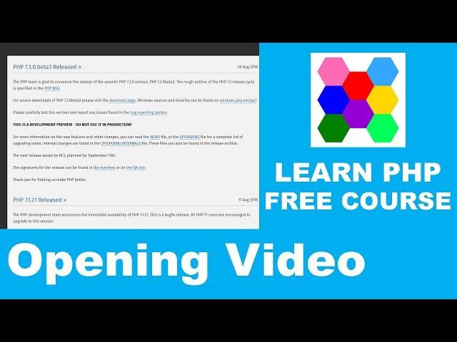 Learn PHP | Opening Introduction