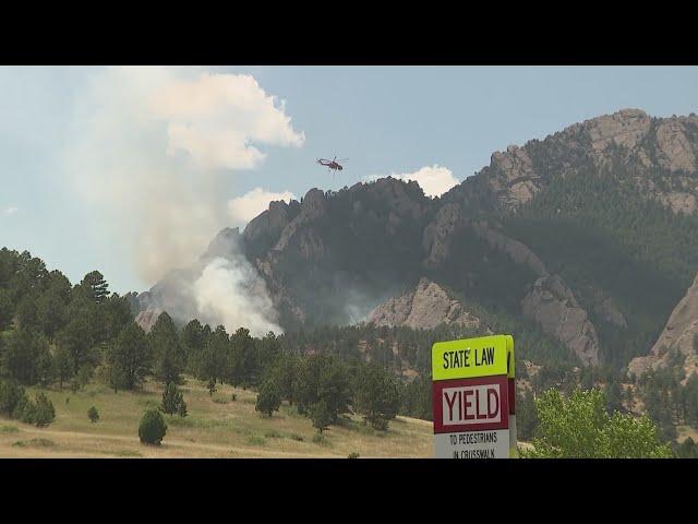 Helicopters in use to fight Boulder's Dinosaur Fire