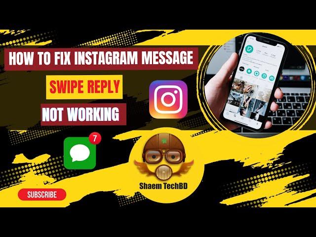 How to Fix Instagram Message Swipe Reply Not Working ios ( After New Updates 2023 )