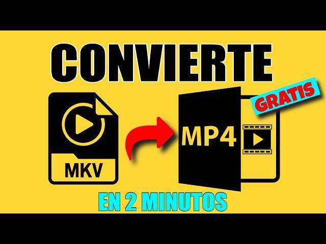  Cómo Convertir MKV a MP4 Sin Programas 2021 [Gratis] Sin Perder Calidad [Online]