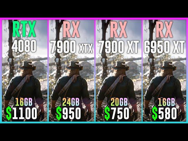 RTX 4080 vs RX 7900 XTX vs RX 7900 XT vs RX 6950 XT - Test in 15 Games
