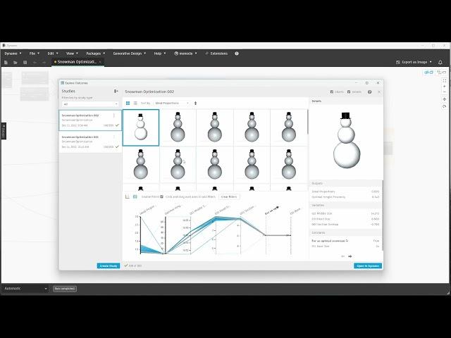 Using Generative Design for an Optimal Snowman