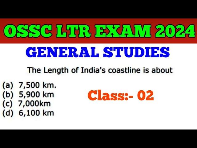 Target OSSC LTR Exam 2024 !! General Studies MCQs !! Class:- 02 !! I SSD Sevak Sevika TGT OSAP IRB