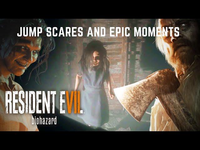 Resident Evil 7: Jump Scares and Epic Moments Compilation