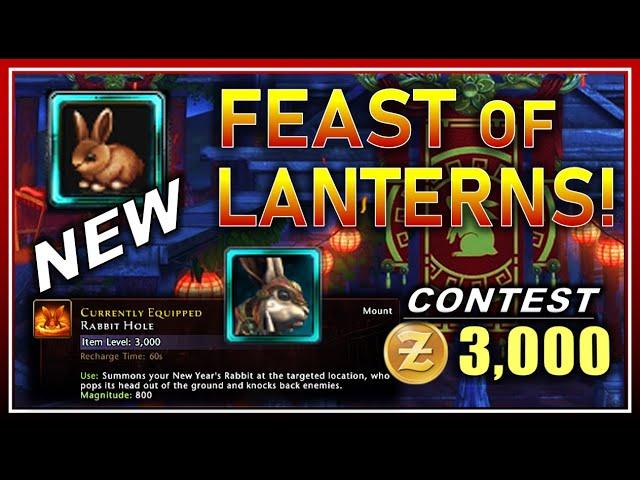 3k Zen Bard Contest | NEW Cute Mount & Companion w/ NEW Buff Food (mooncakes) Feast of Lanterns 2023