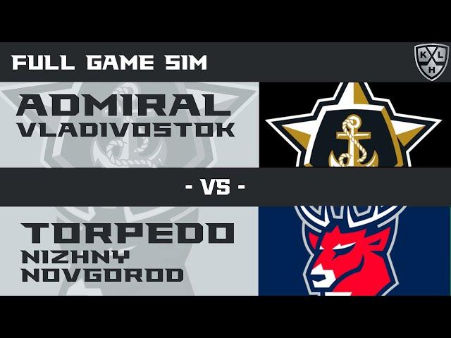 NHL 25 | KHL | ADMIRAL Vladivostok - TORPEDO Nizhny Novgorod | FULL GAME SIM | PS5