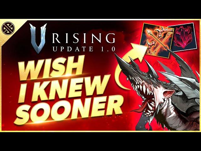 V Rising 1.0 - Wish I Knew Sooner | Tips, Tricks, & Game Knowledge for New Players