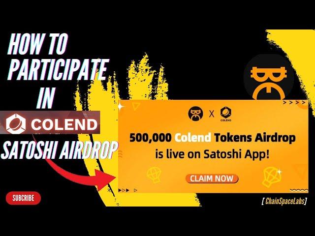 How To Add Colend And Start Mining On Satoshi Mining App| New Satoshi Airdrop Project