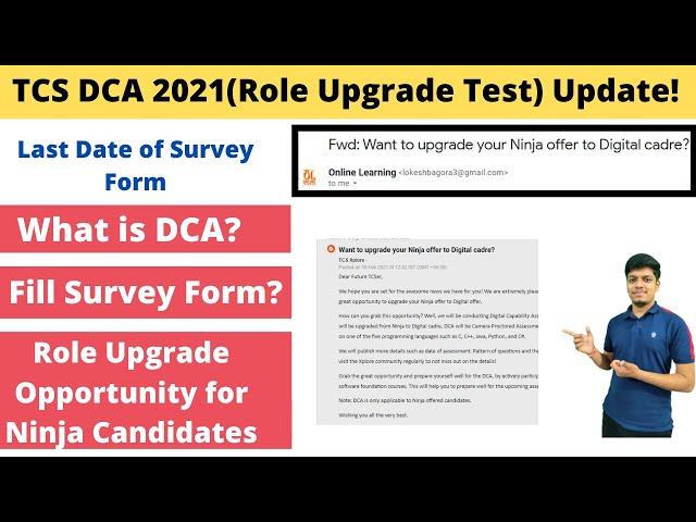 Tcs DCA 2021 | How to fill survey form of  TCS DCA | Full Process | Clear Your all Doubt #Tcsdca2021