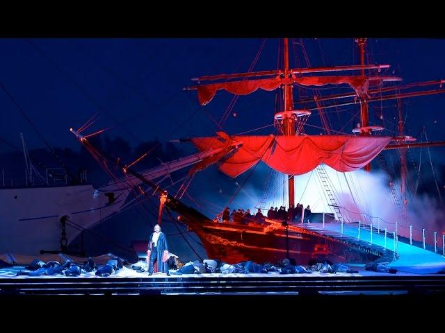 R. Wagner: Flying Dutchman Act 2 & 3. Open air perf. Aura River, Turku, Finland. Dir. Erik Söderblom