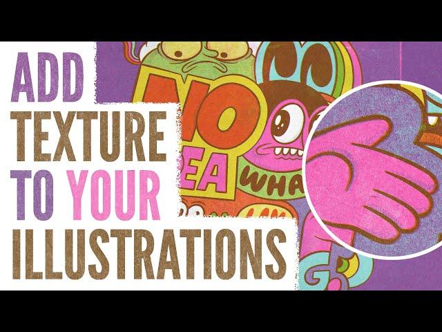 How to add TEXTURE in Adobe Fresco : Riso Print Aesthetic