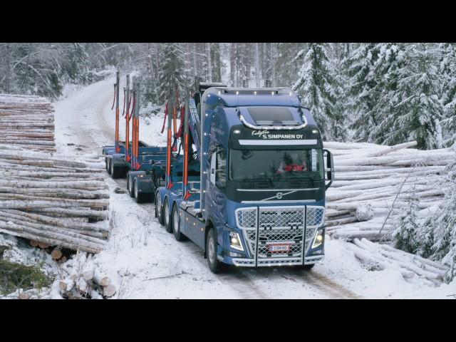 Volvo Trucks - Hauling timber through Finland’s frozen forests - Meet our customer: Simpanen Oy