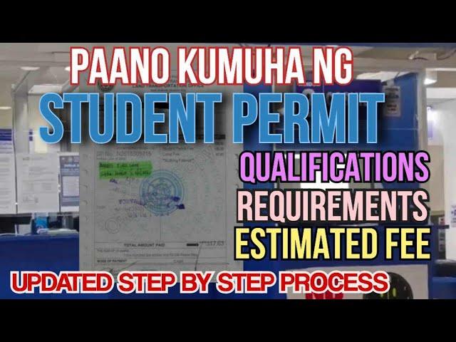 PAANO KUMUHA NG STUDENT PERMIT 2025 | HOW TO GET STUDENT DRIVER'S PERMIT 2025 | STUDENT PERMIT 2025