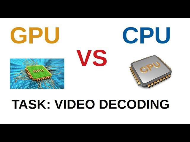 GPU VS CPU | TASK: VIDEO DECODING | VIDEO DECODING BY USING OPENCV