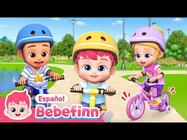 Aprendamos a Montar en Bicicleta | EP99 | Canciones Infantiles | Bebefinn en español