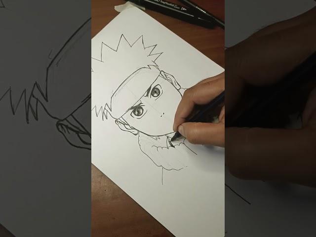 Naruto Painting Sketch Tutorial | Amazing Fan Art by Sachin Arts