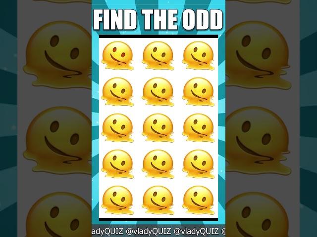 Find the odd emoji out #172 #shorts #howgoodareyoureyes #puzzlegame #spotthediference #emojichalleng