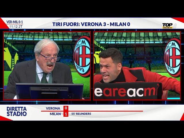 IO E CRUDELI FURIBONDI IN STUDIO! INACCETTABILE! MILAN VERONA 1-0