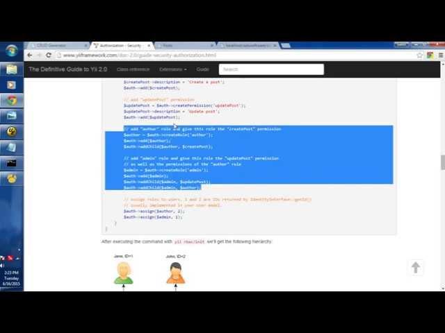 Yii2 Framework - RBAC Tutorial with Example | Part 1