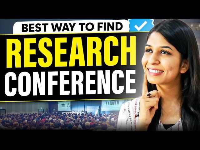 Find GOOD research conferences!  (and NOT THE FAKE ones!) 