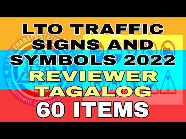 LTO Traffic Signs and Symbols Reviewer Tagalog 2022