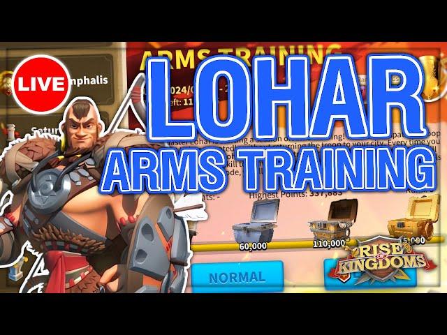  LIVE ENTRAÎNEMENT AUX ARMES DE LOHAR (ON TRY UN TOP SCORE) | RISE OF KINGDOMS FR