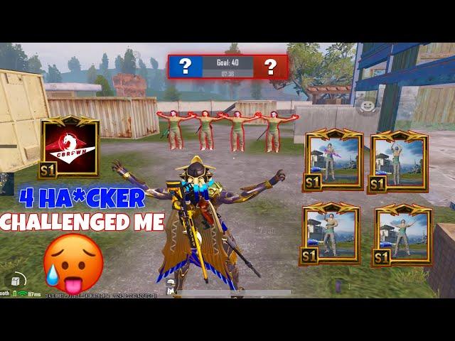 4 HA*KER QUEEN PRO PLAYERS CHALLENGED ME IN TDM 1v4Pubg Mobile