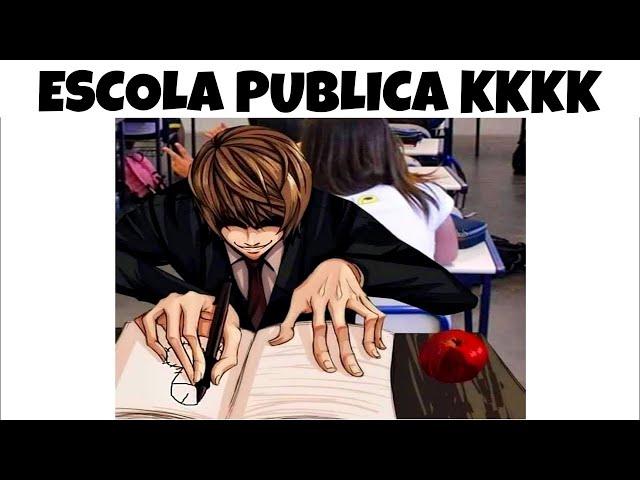 1 HORAS!! MEMES EM IMAGENS ENGRAÇADOS - Escola publica é assim 