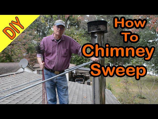 Chimney Sweep Chimney Cleaning how to clean your chimney.  Flue Cap Tools