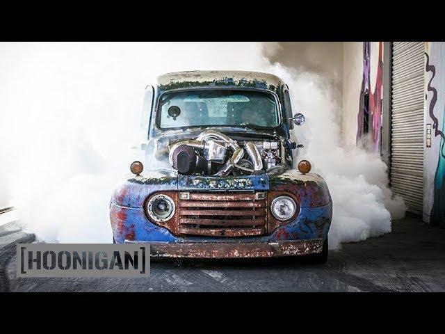 [HOONIGAN] DT 075: 1200HP Twin Turbo Diesel Burnouts (Old Smokey F1)