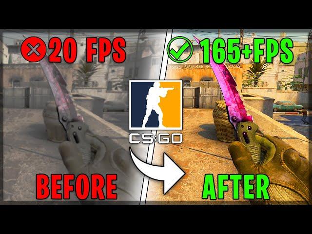 How to *Massively* BOOST FPS in CSGO on a Low-End PC/ Laptop!