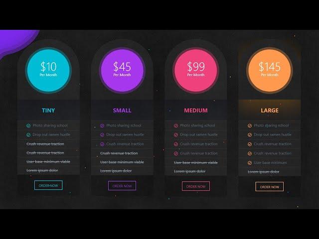 Pricing Table Design With Bootstrap