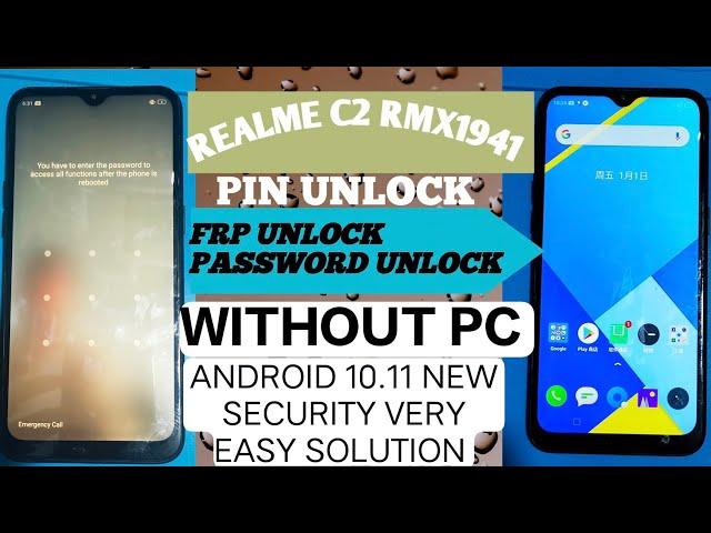 How To Hard Reset Realme C2 RMX1941 Bypass Screen Frp Lock | realme c2 factory reset !