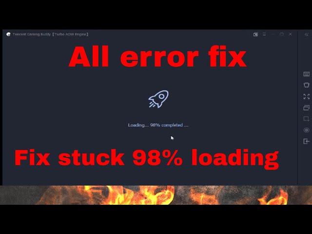 tencent gaming buddy 98% stuck permanent easy solution fix