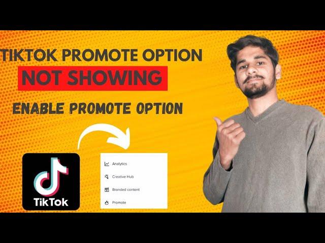 how to enable tiktok promote option | tiktok promote option setting