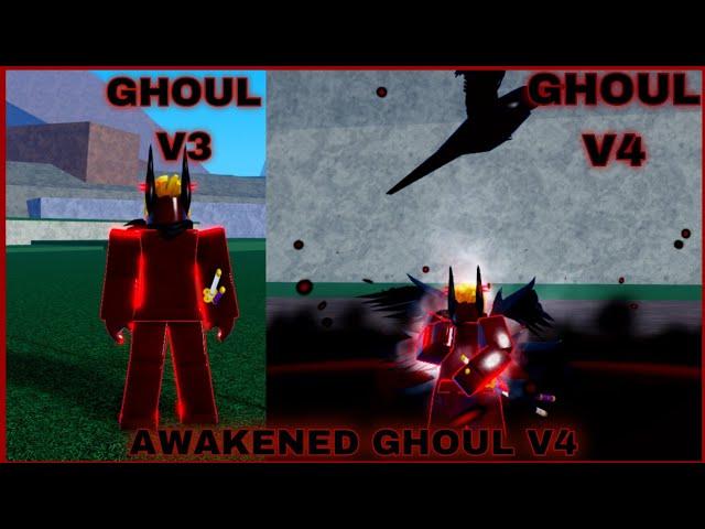 Getting Ghoul V4 with Full Upgrade ( Guild ) + Showcase In Blox Fruits